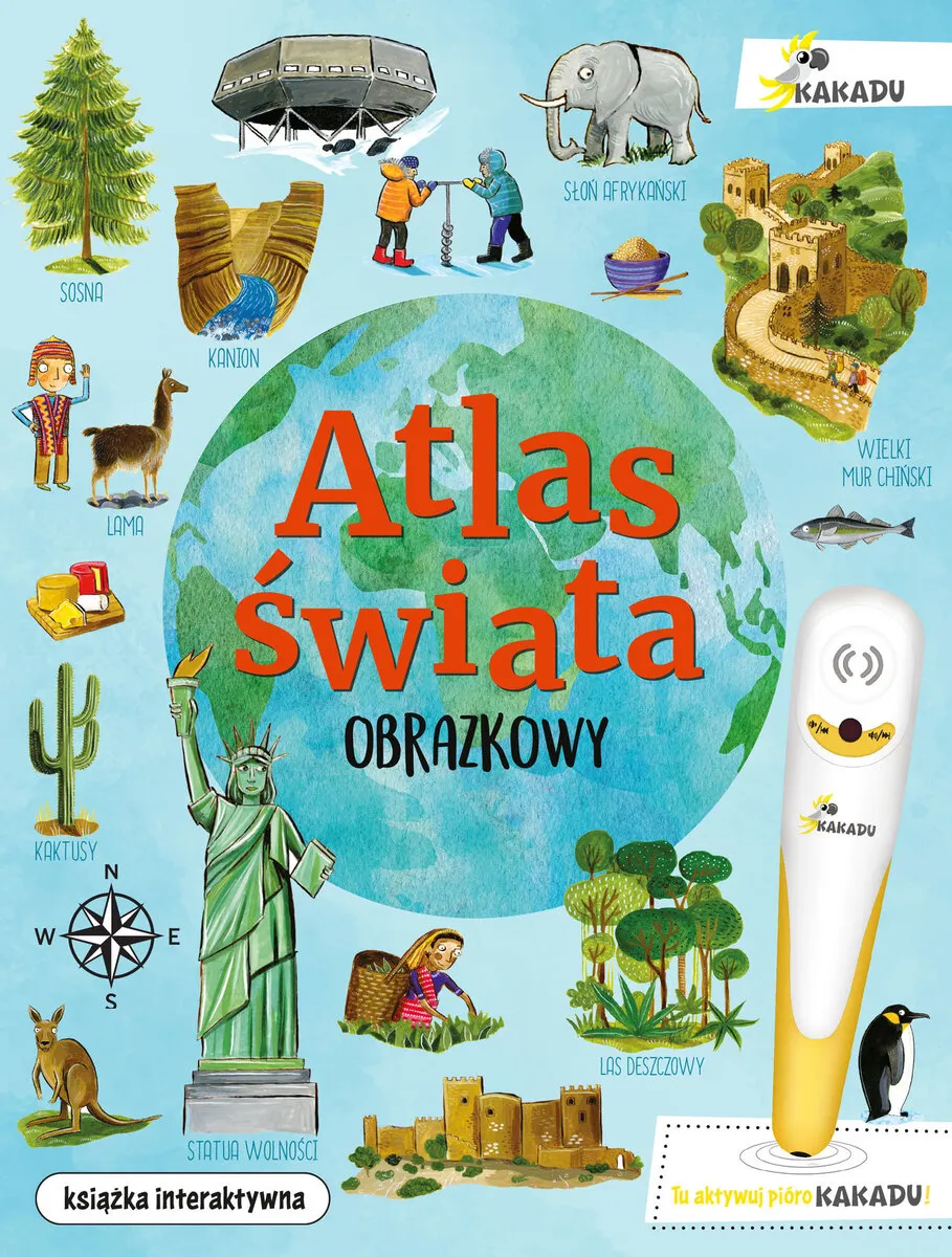 Obrazkowy atlas świata. (seria z piórem KAKADU)