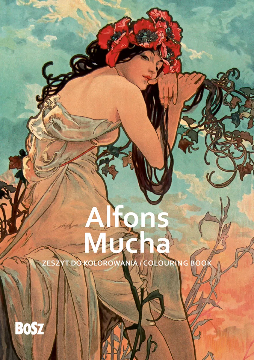 Alfons Mucha - zeszyt do kolorowania