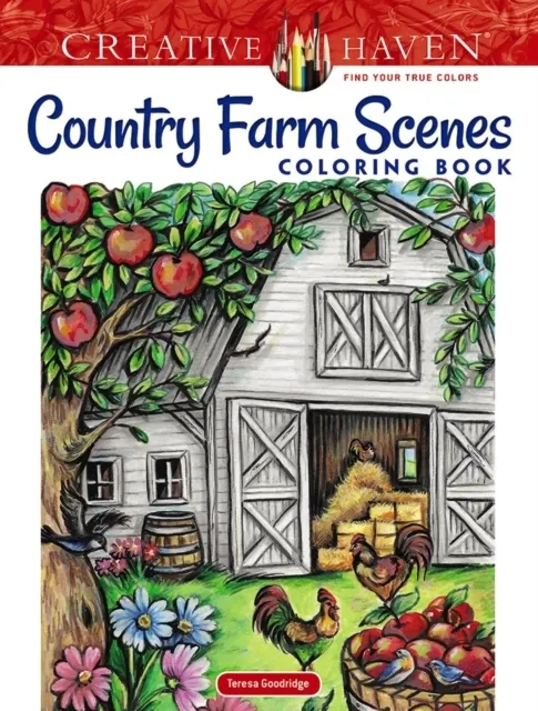 Country Farm Scenes Coloring Book