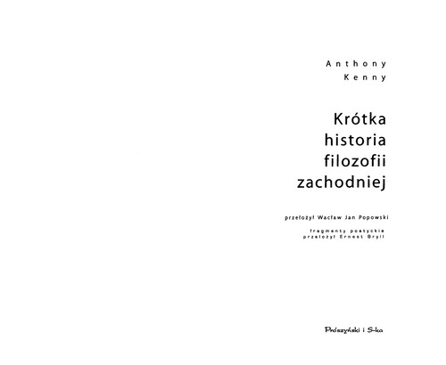 Krótka historia filozofii zachodniej