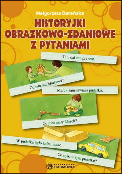 Historyjki obrazkowo-zdaniowe z pytaniami