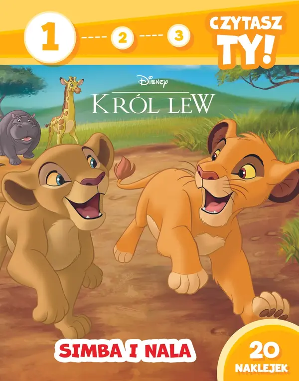 1, 2, 3, czytasz ty! Poziom 1. Simba i Nala. Disney Król Lew