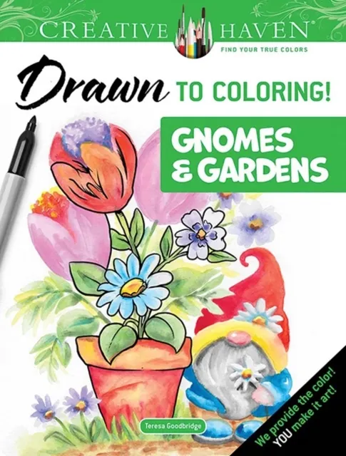 Drawn to Coloring!: Gnomes & Gardens