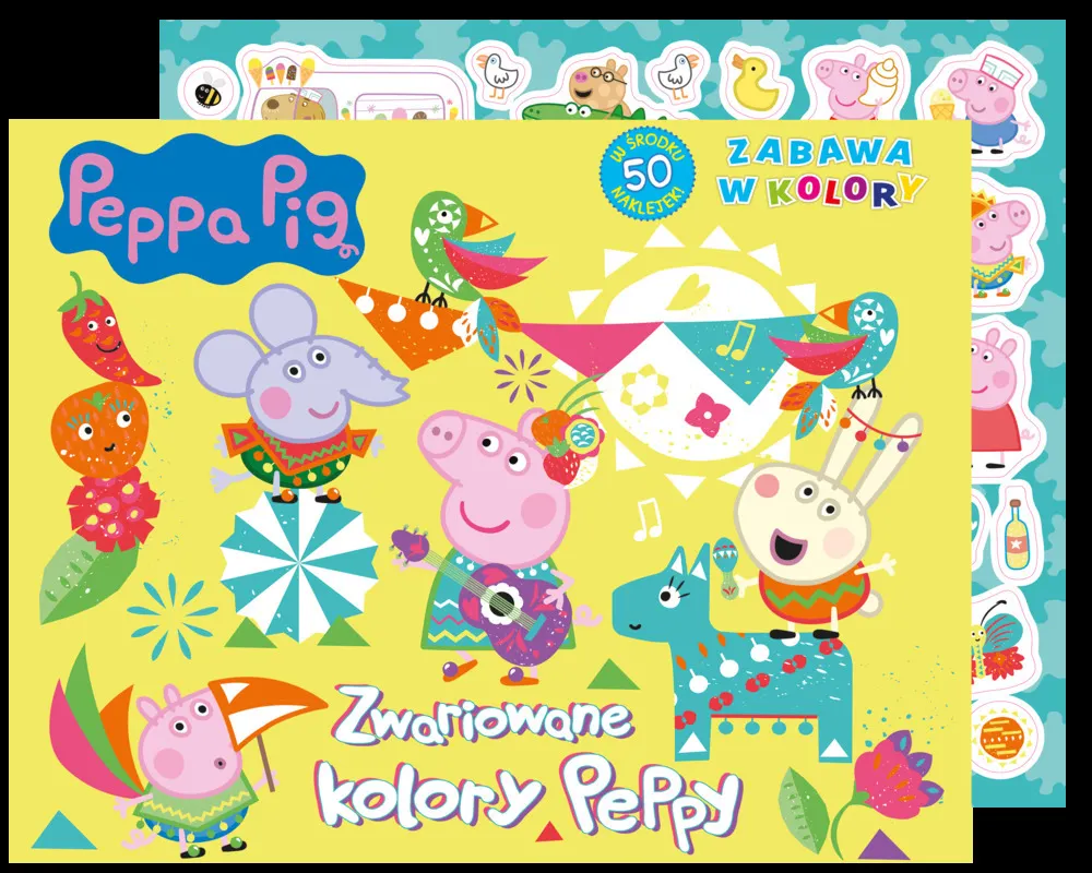 Peppa Pig. Zabawa w kolory. Zwariowane kolory Peppy