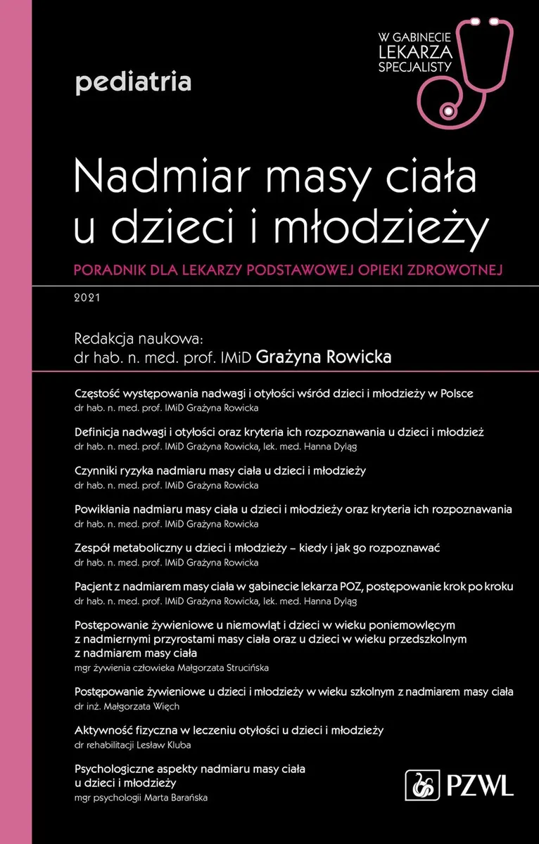Nadmiar masy ciała u dzieci i młodzieży. Poradnik dla lekarzy podstawowej opieki zdrowotnej