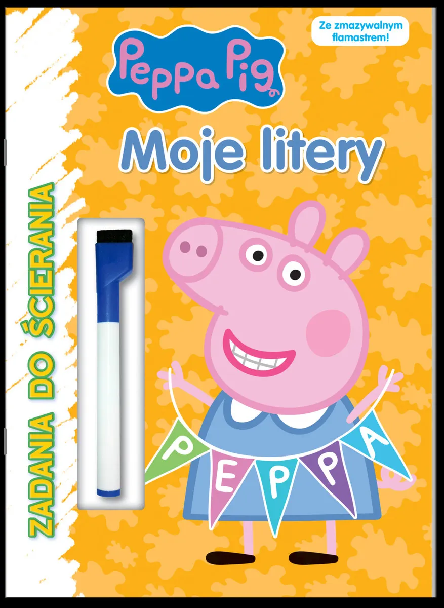 Peppa Pig. Zadania do ścierania. Moje litery