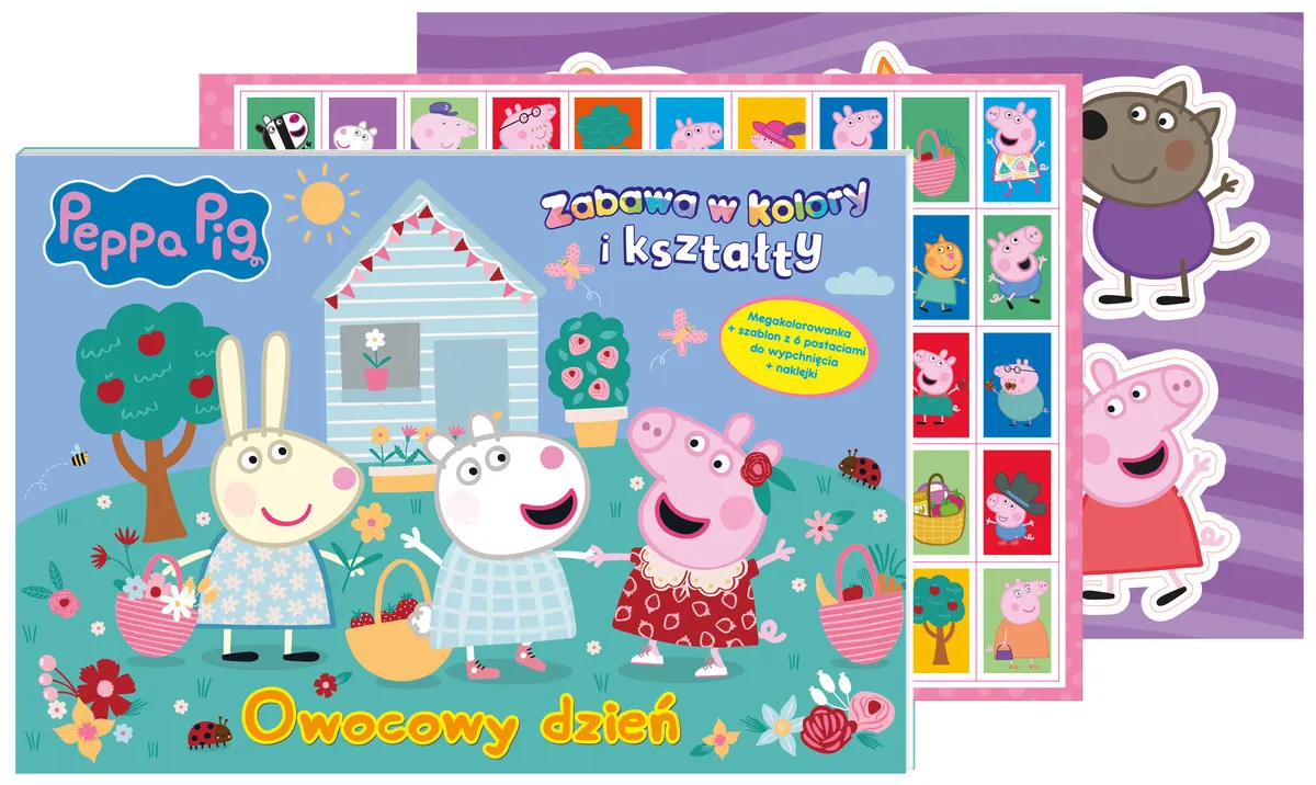 Peppa Pig. Zabawa w kolory i kształty. Owocowy dzień