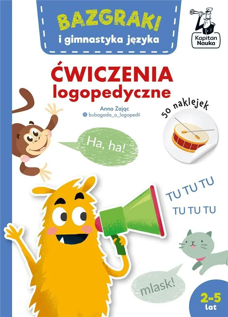 Bazgraki i gimnastyka języka. ćwiczenia logopedyczne