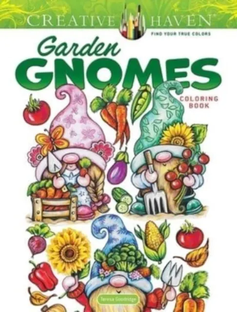 Garden Gnomes Coloring Book