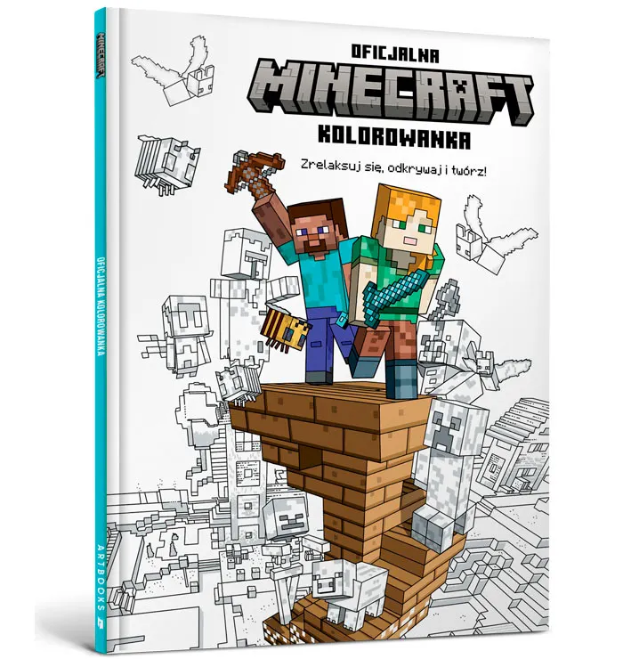MINECRAFT Zrelaksuj się, odkrywaj i twórz! Oficjalna kolorowanka