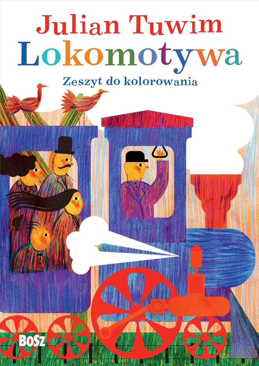 Julian Tuwim "Lokomotywa". Zeszyt do kolorowania