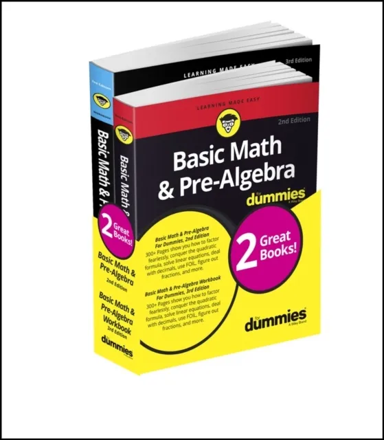 Basic Math & Pre-Algebra Book + Workbo ok Bundle 2e