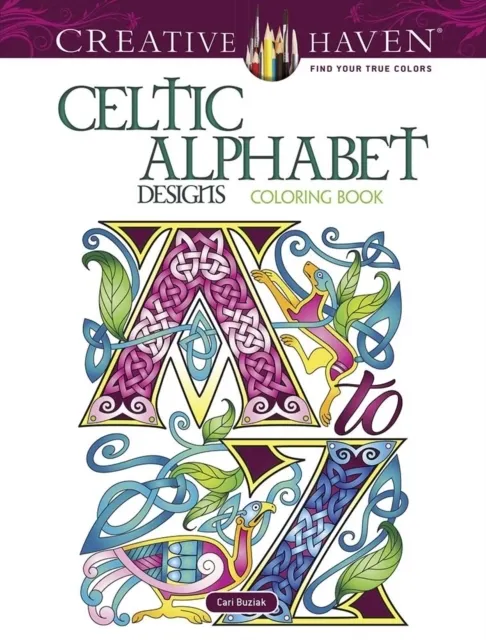 Celtic Alphabet Designs Coloring Book
