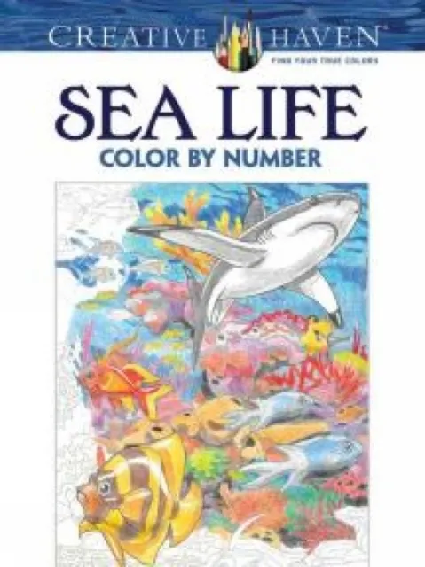 Sea Life Color by Number Coloring Book