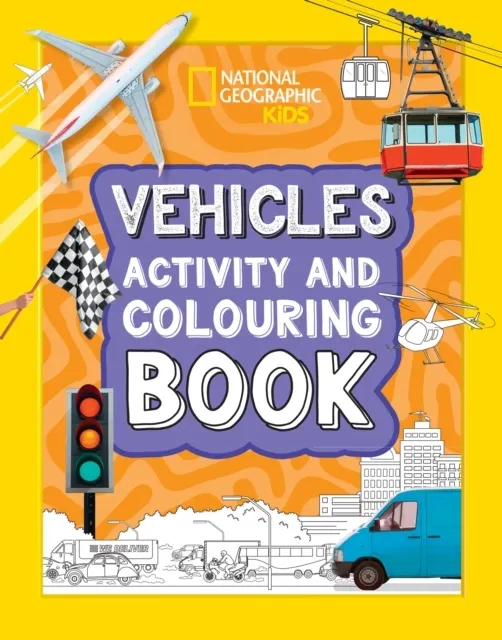 Vehicles Activity and Colouring Book