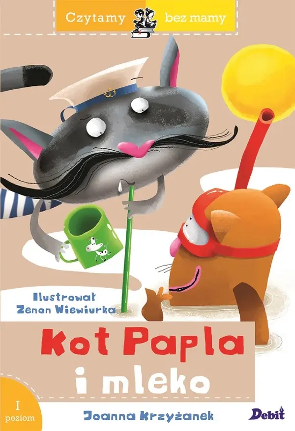 Czytamy bez mamy. Kot Papla i mleko (poziom 1)