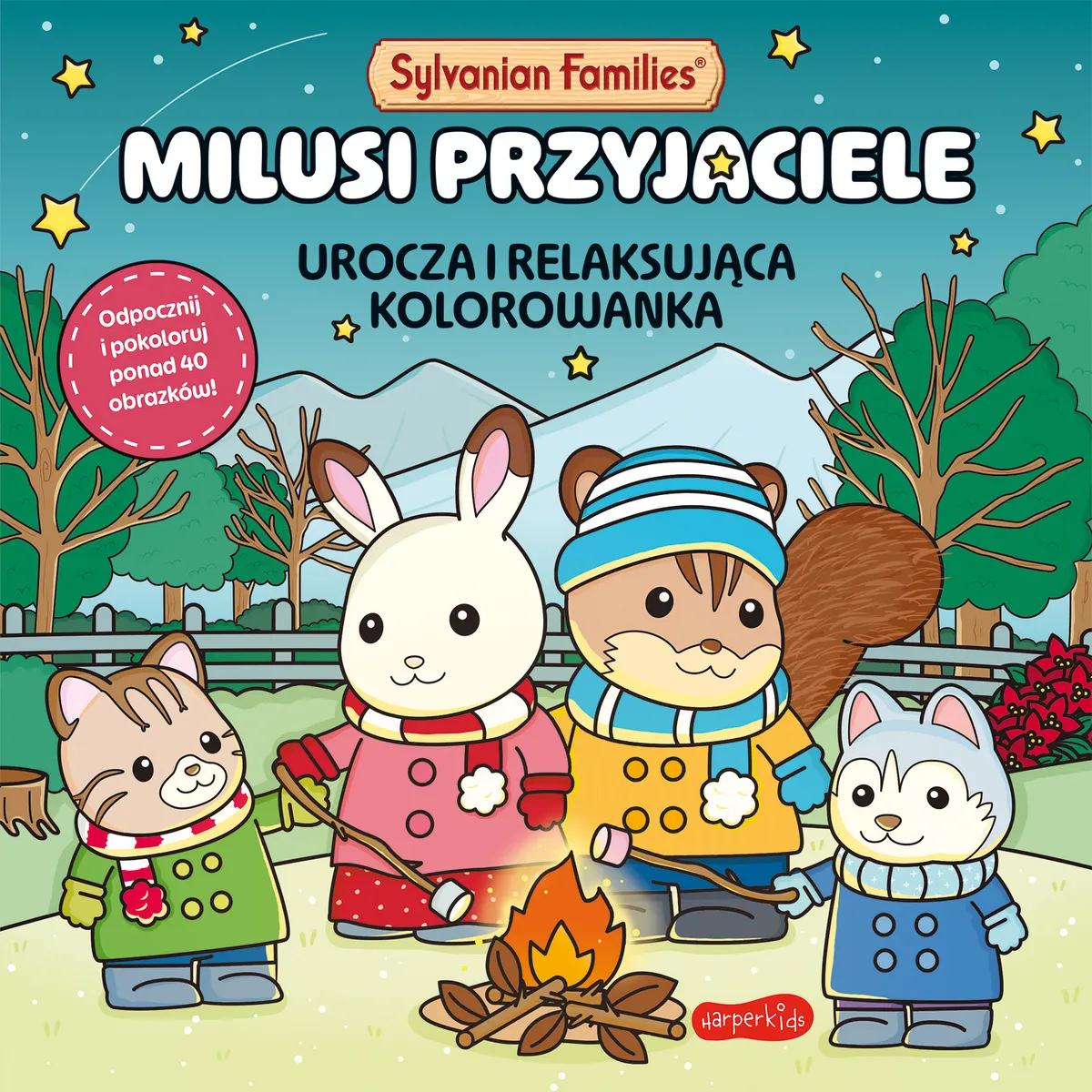 Sylvanian Families. Milusi przyjaciele. Urocza i relaksująca kolorowanka