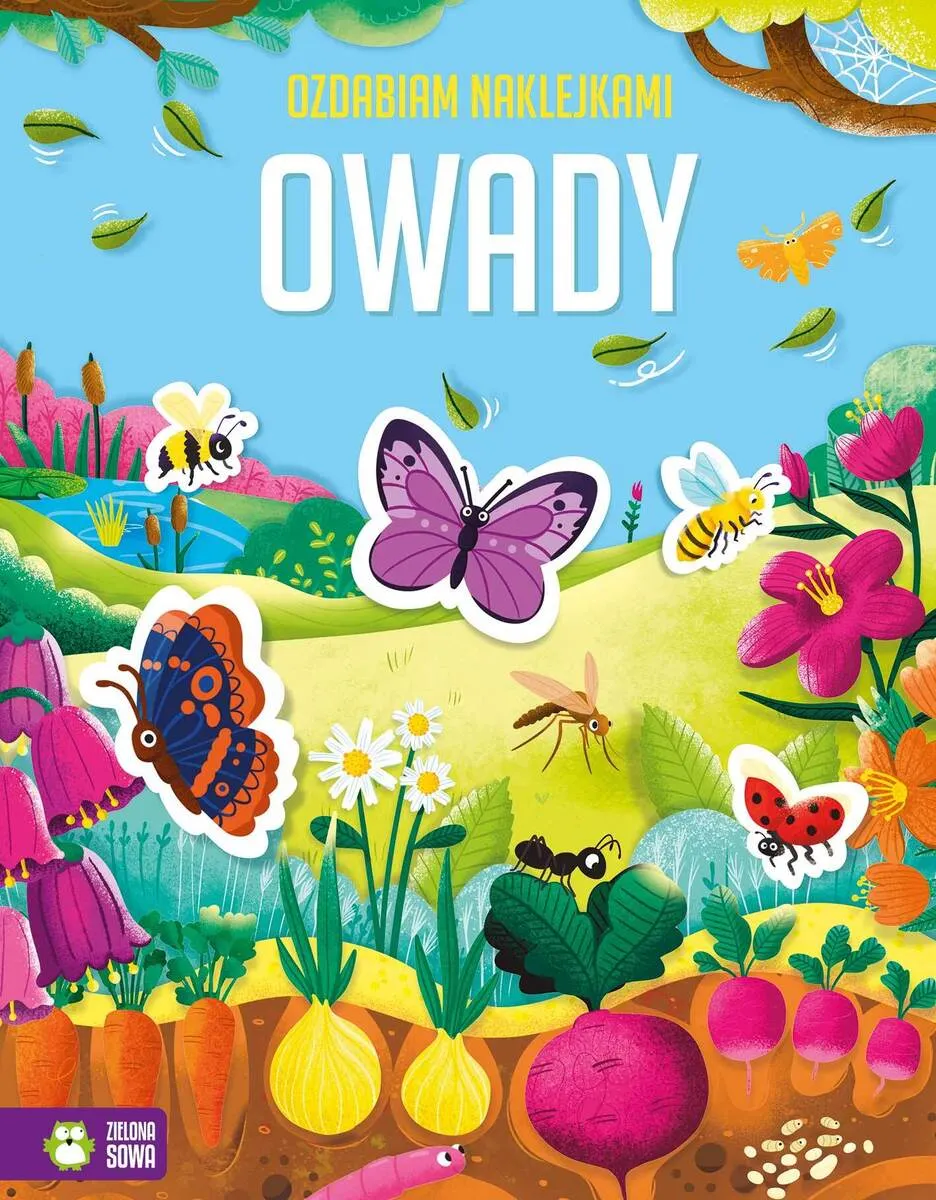 Ozdabiam naklejkami. Owady