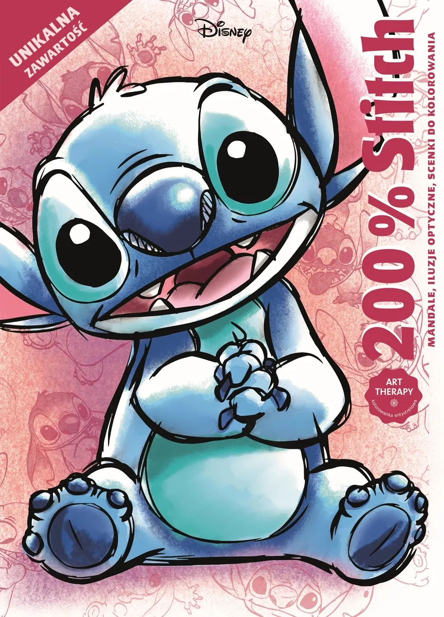 200% Stitch. Mandale, iluzje optyczne, scenki do kolorowania. Disney