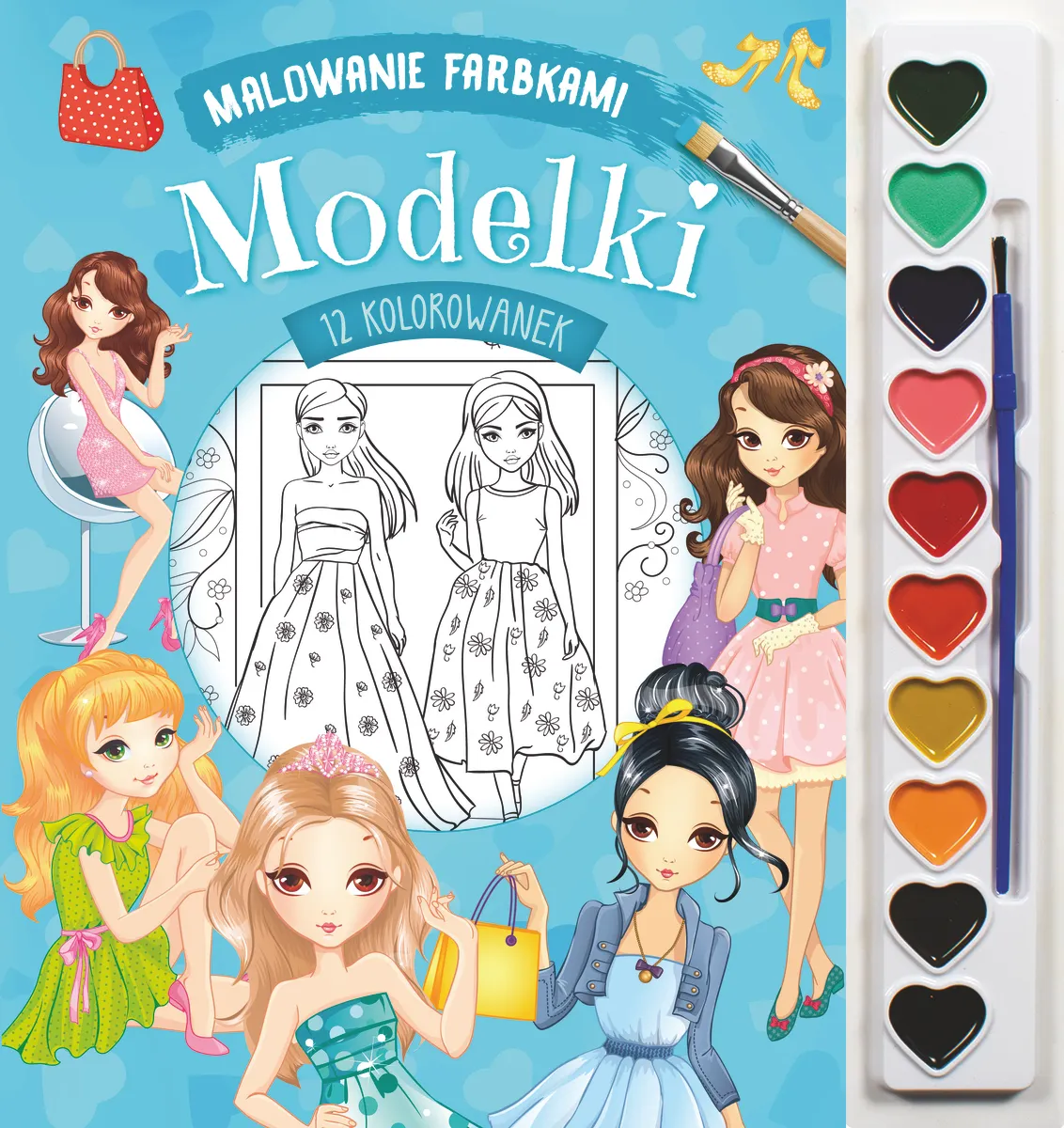 Malowanie farbkami. Modelki