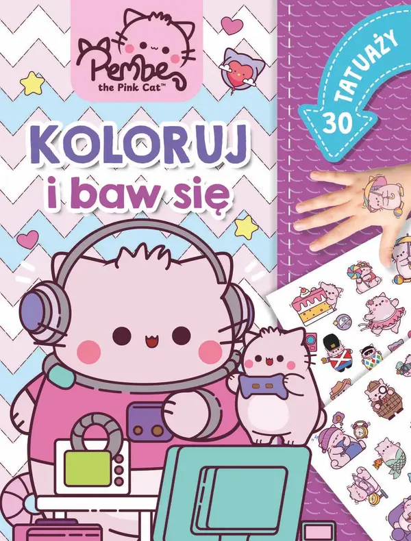 Koloruj i baw się. 30 tatuaży. Pembe