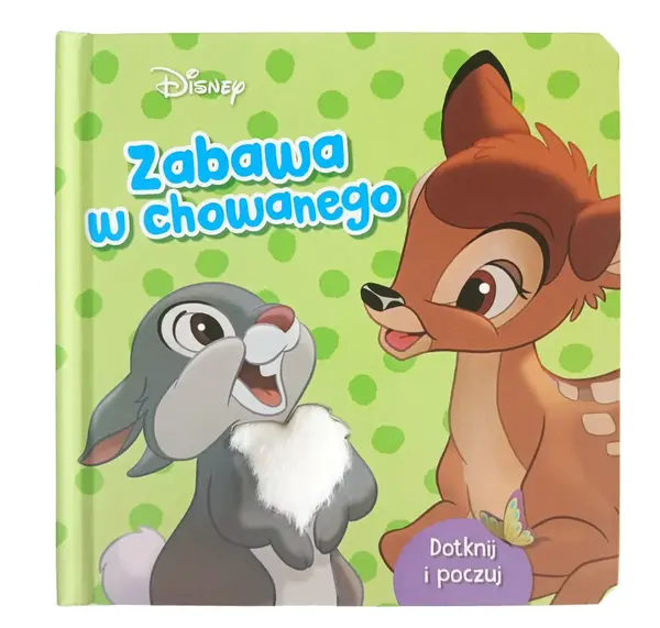 Zabawa w chowanego. Książeczka sensoryczna. Disney Bambi
