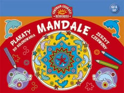 Mandale. Plakaty do kolorowania. Zeszyt czerwony