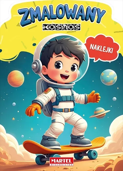 Zmalowany kosmos. Kolorowanka z naklejkami