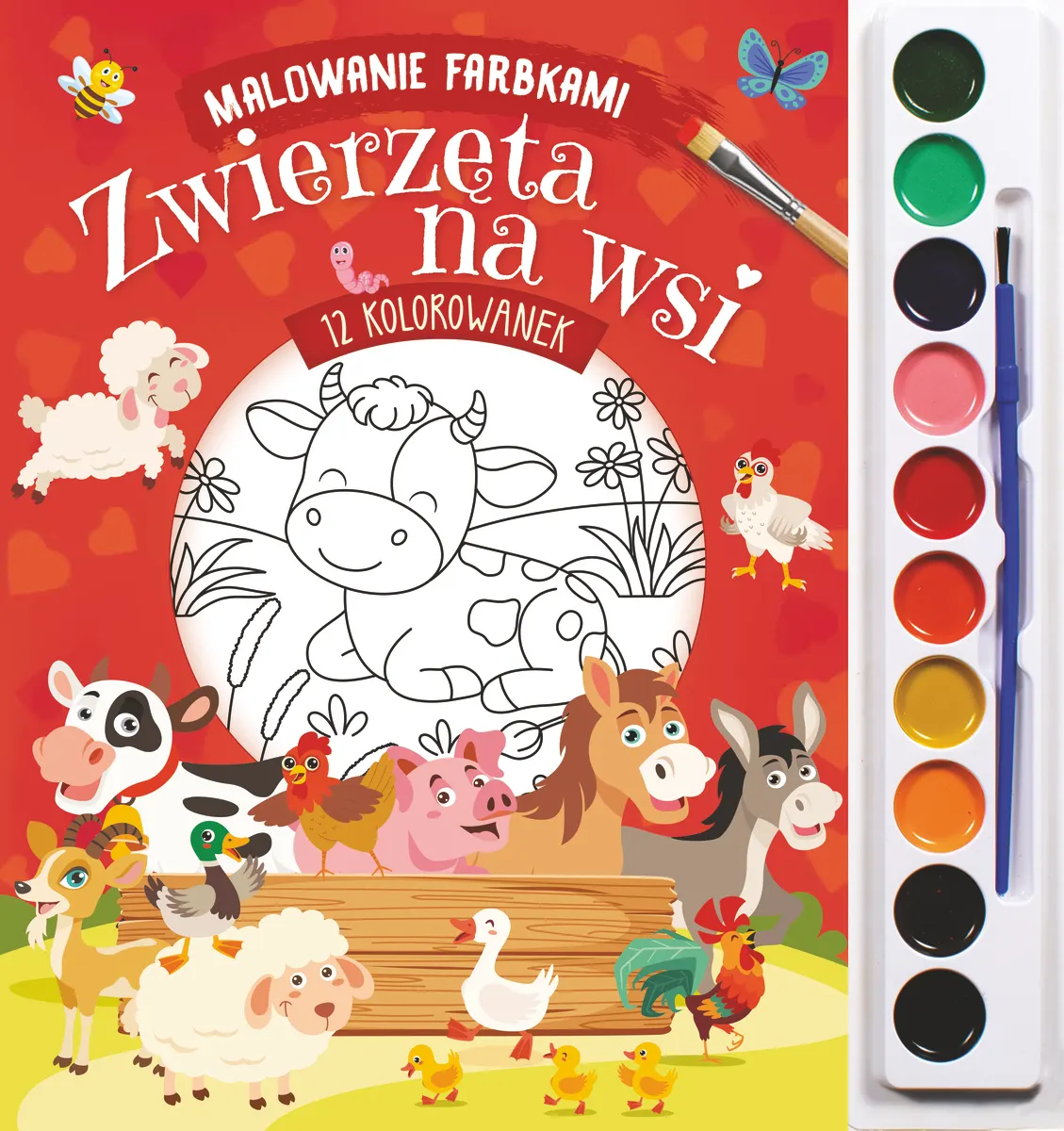 Malowanie farbkami. Zwierzęta na wsi