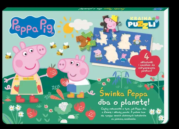 Peppa Pig. Kraina puzzli. Świnka Peppa dba o planetę!