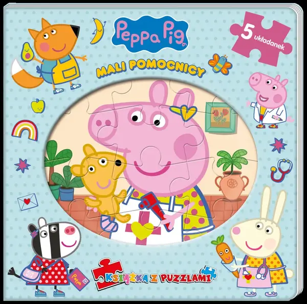 Peppa Pig. Książka z puzzlami. Mali pomocnicy