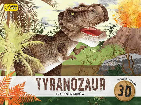 Tyranozaur. Książka i puzzle 3D