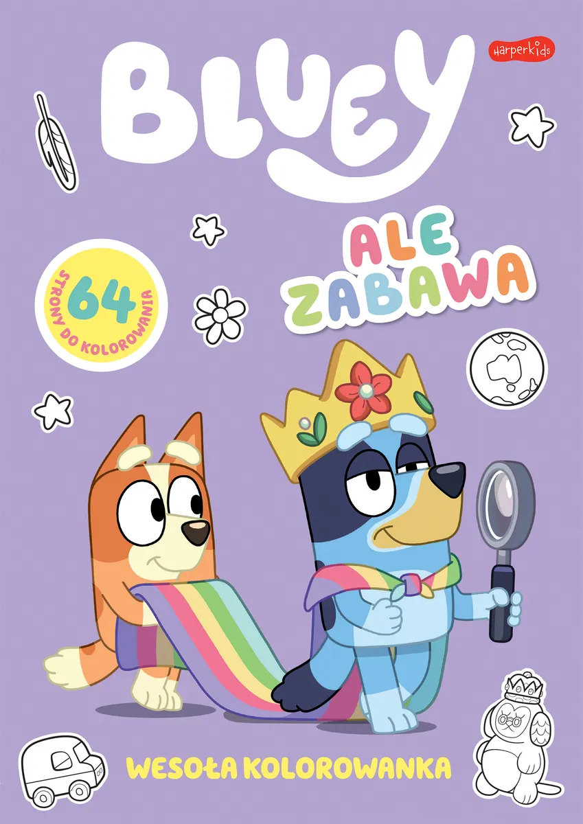 Ale zabawa. . Wesoła kolorowanka