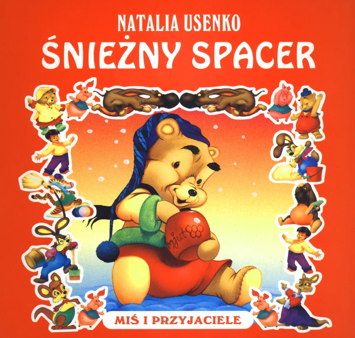 Śnieżny spacer. Miś i przyjaciele