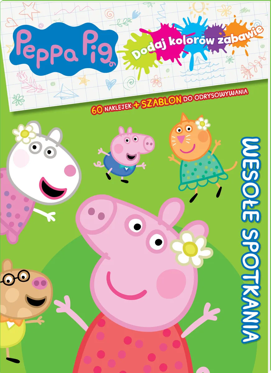 Peppa Pig. Dodaj kolorów zabawie. Kolorowe przygody