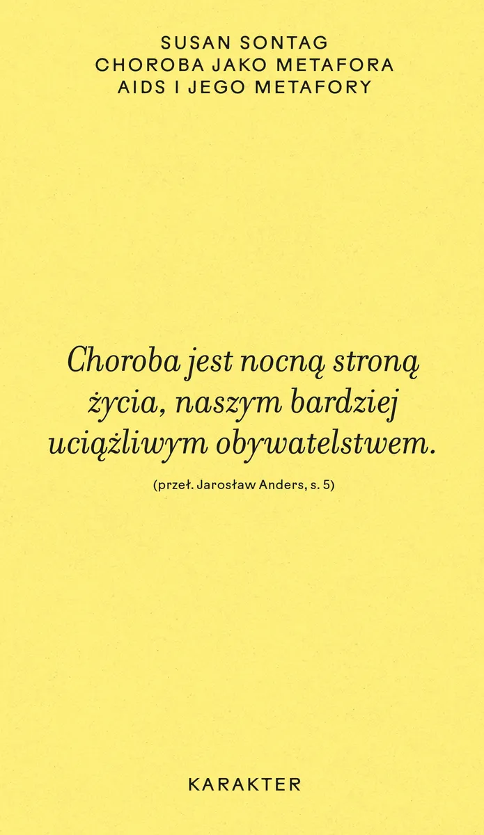Choroba jako metafora. AIDS i jego metafory