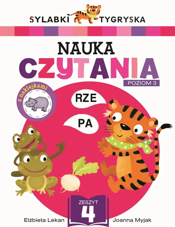 Sylabki Tygryska. Nauka czytania. Poziom 3. Zeszyt 4