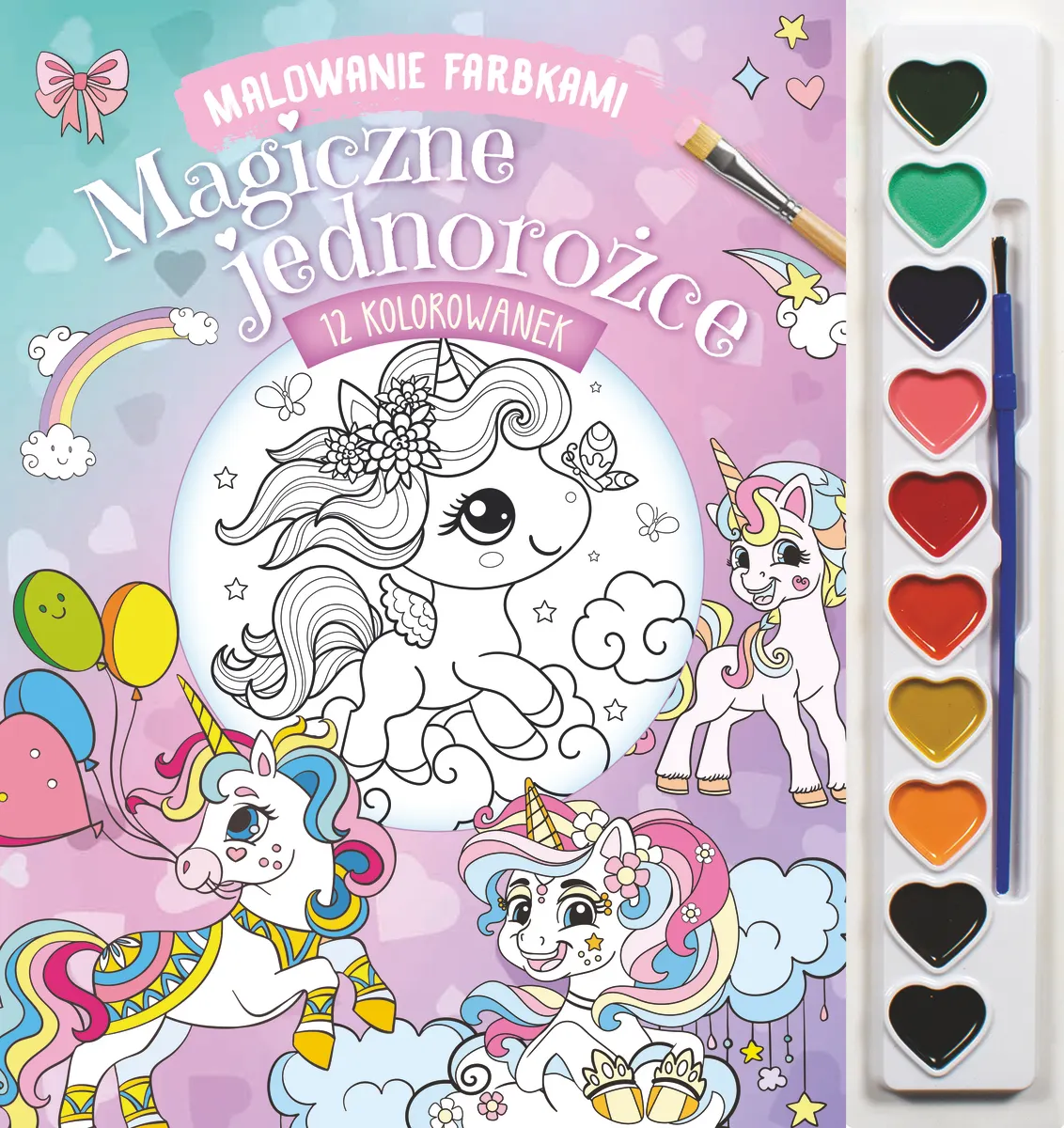 Malowanie farbkami. Magiczne jednorożce
