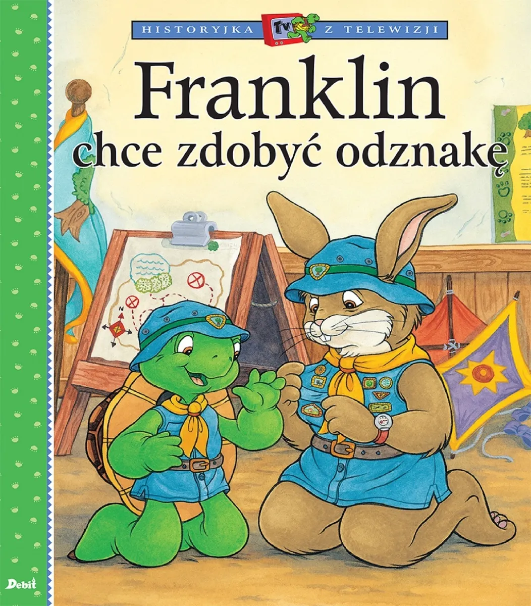 Historyjka z telewizji. Franklin chce zdobyć odznakę