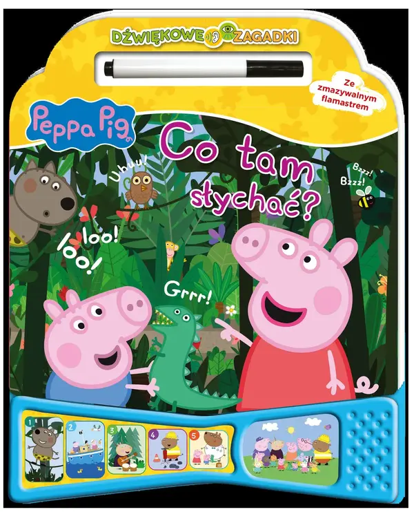 Peppa Pig. Dźwiękowe zagadki. Co tam słychać
