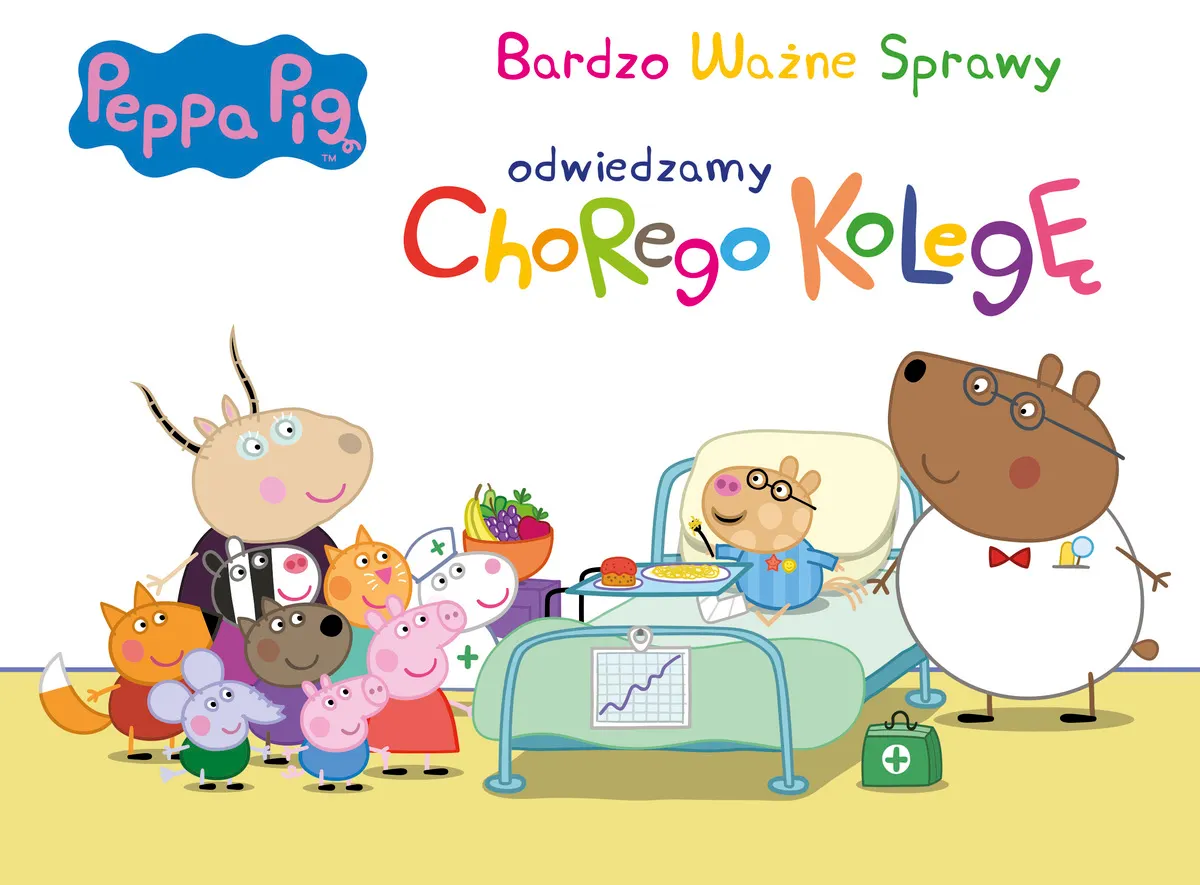 Peppa Pig. Bardzo ważne sprawy. Odwiewdzamy chorego kolegę
